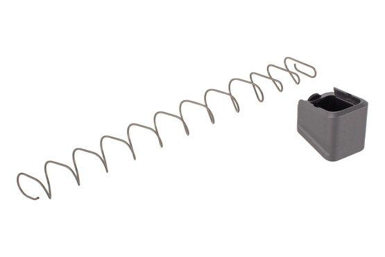 Warne Magazine Extension for Glock 17 adds plus 5 9mm rounds and features a gray color